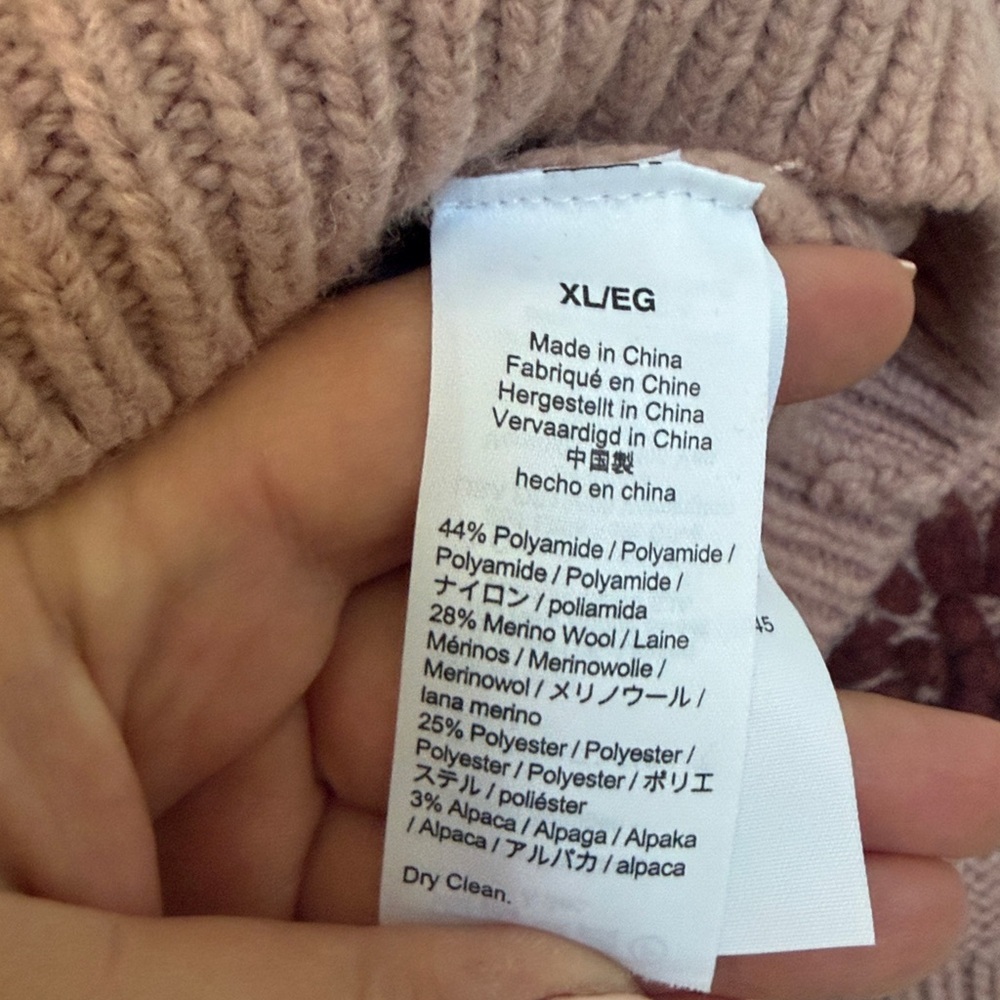 Madewell Dusty Rose Floral Knit Sweater - Picture 3 of 5
